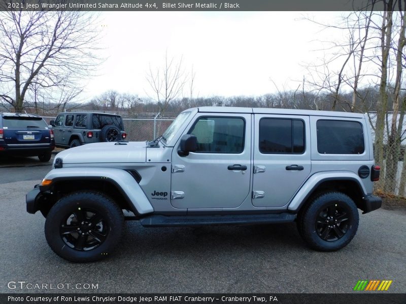 Billet Silver Metallic / Black 2021 Jeep Wrangler Unlimited Sahara Altitude 4x4