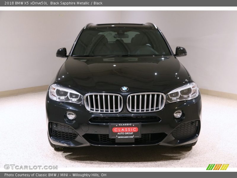 Black Sapphire Metallic / Black 2018 BMW X5 xDrive50i