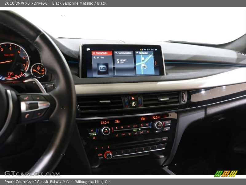 Black Sapphire Metallic / Black 2018 BMW X5 xDrive50i