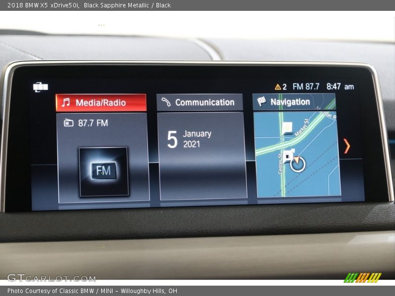 Black Sapphire Metallic / Black 2018 BMW X5 xDrive50i