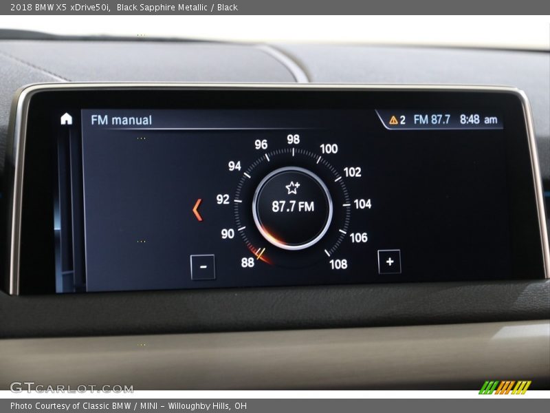 Black Sapphire Metallic / Black 2018 BMW X5 xDrive50i
