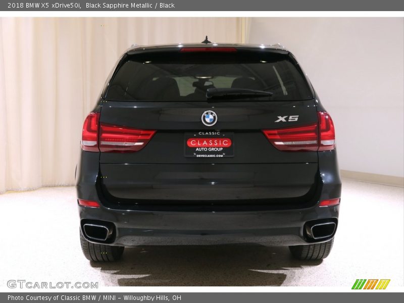 Black Sapphire Metallic / Black 2018 BMW X5 xDrive50i
