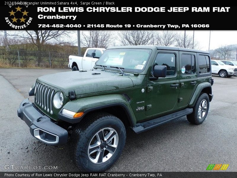 Sarge Green / Black 2021 Jeep Wrangler Unlimited Sahara 4x4