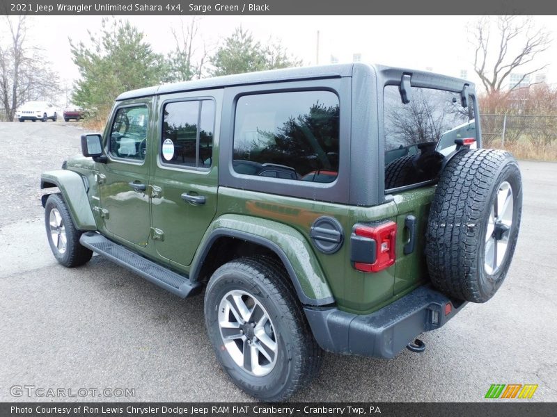 Sarge Green / Black 2021 Jeep Wrangler Unlimited Sahara 4x4