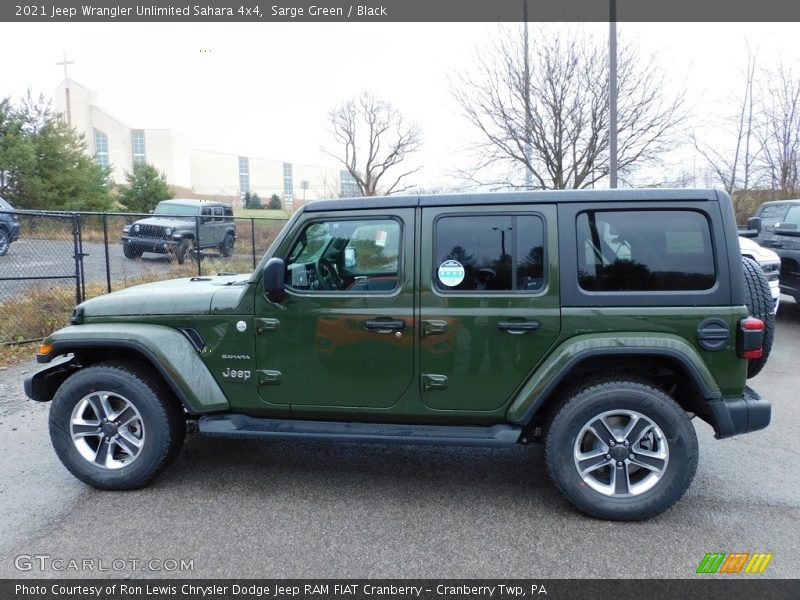 Sarge Green / Black 2021 Jeep Wrangler Unlimited Sahara 4x4