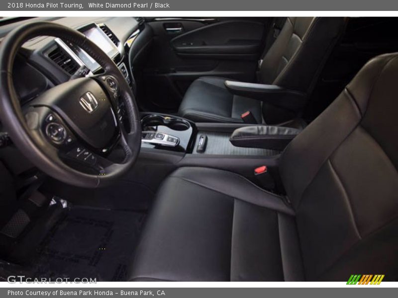 White Diamond Pearl / Black 2018 Honda Pilot Touring