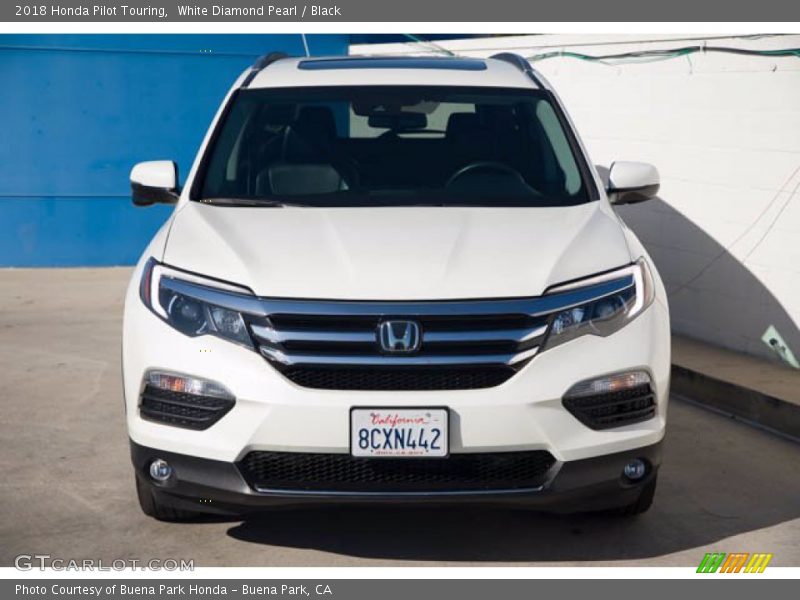 White Diamond Pearl / Black 2018 Honda Pilot Touring