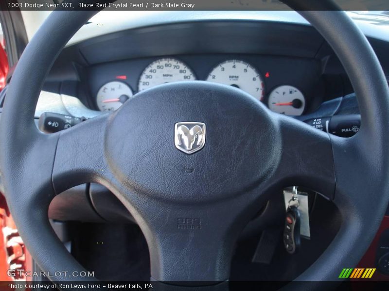 Blaze Red Crystal Pearl / Dark Slate Gray 2003 Dodge Neon SXT