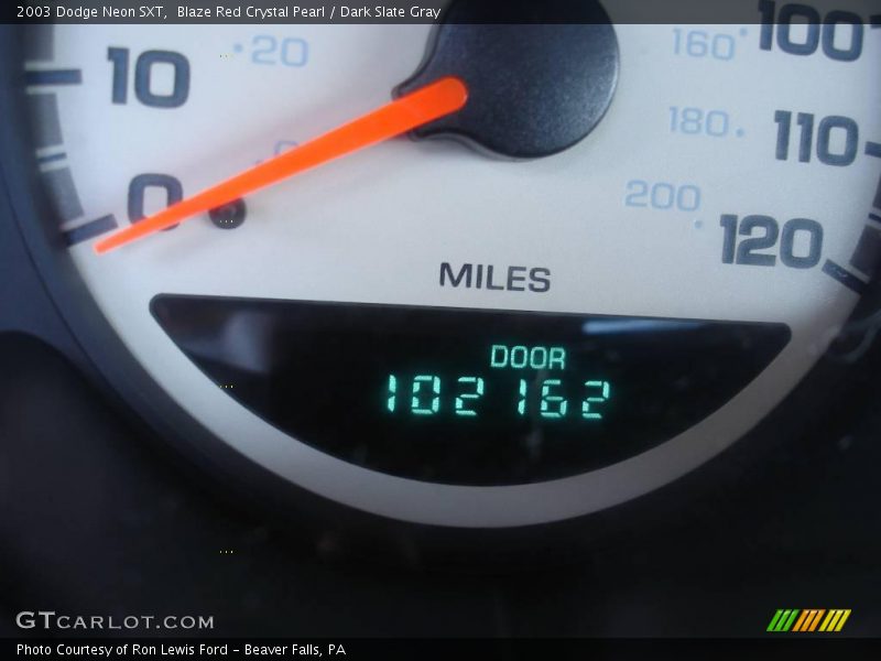 Blaze Red Crystal Pearl / Dark Slate Gray 2003 Dodge Neon SXT