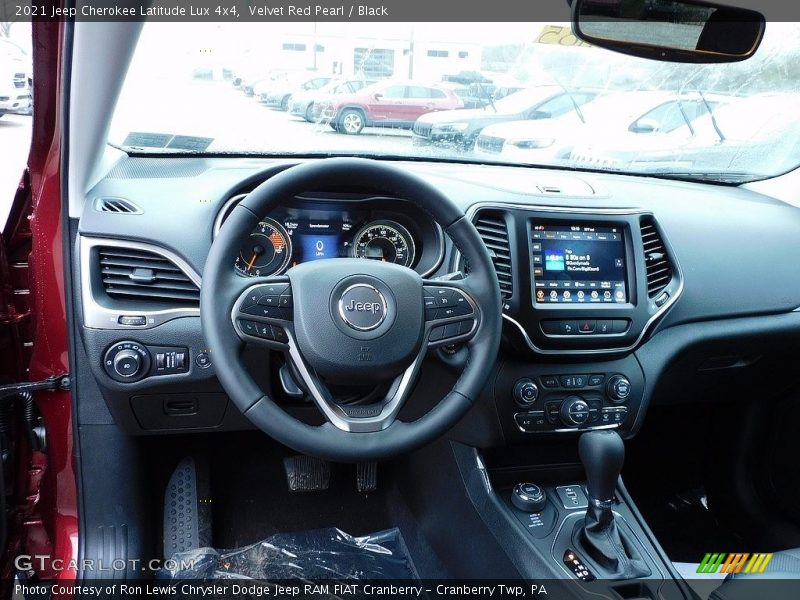 Velvet Red Pearl / Black 2021 Jeep Cherokee Latitude Lux 4x4
