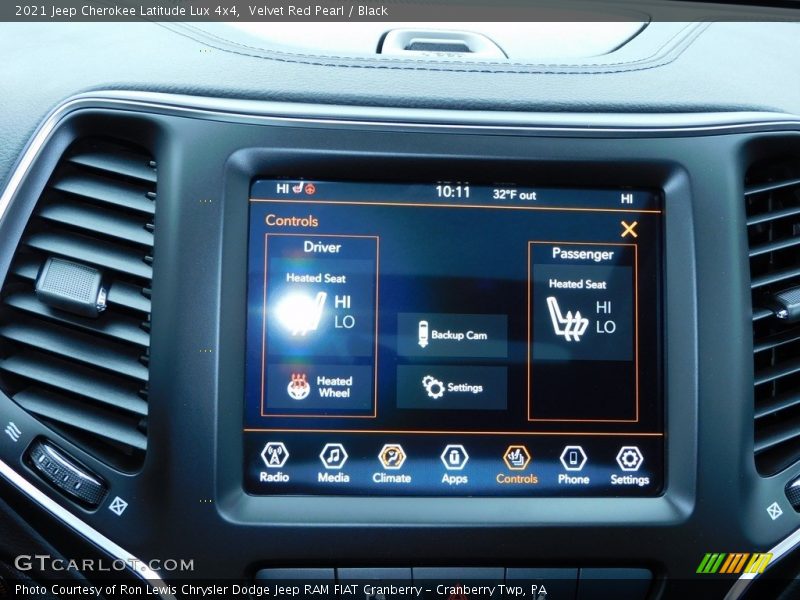 Velvet Red Pearl / Black 2021 Jeep Cherokee Latitude Lux 4x4
