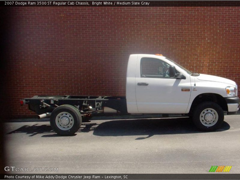 Bright White / Medium Slate Gray 2007 Dodge Ram 3500 ST Regular Cab Chassis