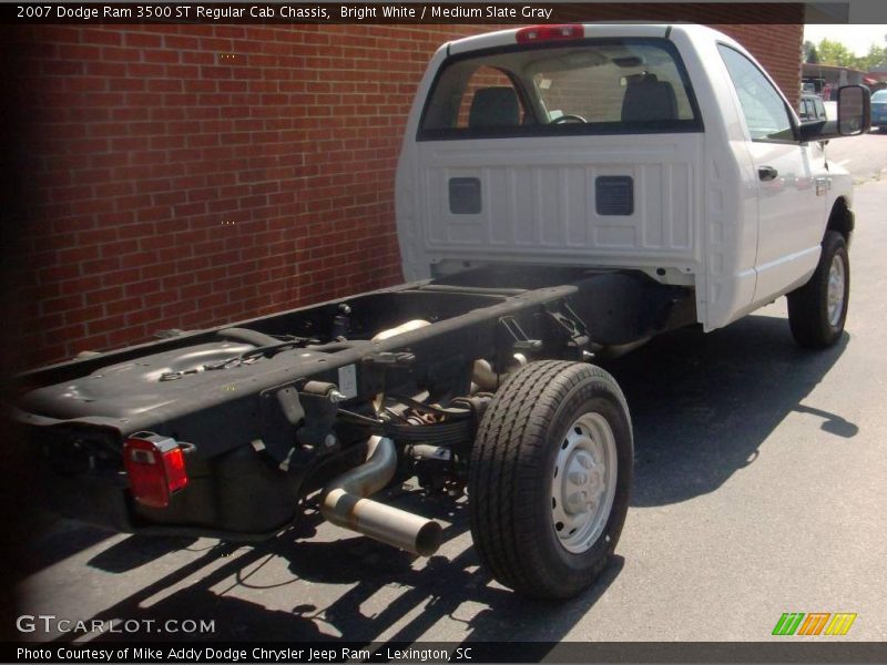 Bright White / Medium Slate Gray 2007 Dodge Ram 3500 ST Regular Cab Chassis