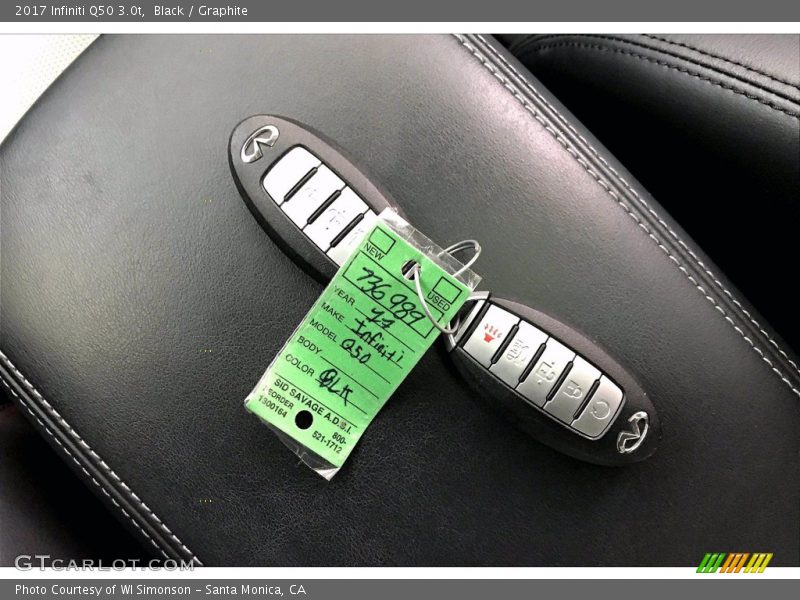 Keys of 2017 Q50 3.0t