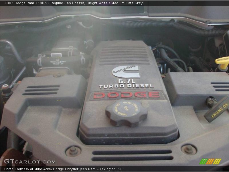Bright White / Medium Slate Gray 2007 Dodge Ram 3500 ST Regular Cab Chassis