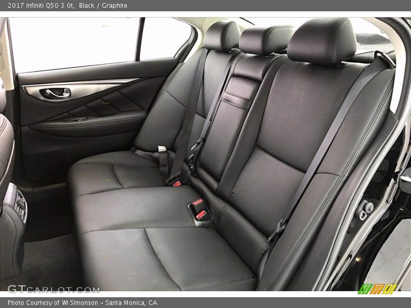 Rear Seat of 2017 Q50 3.0t
