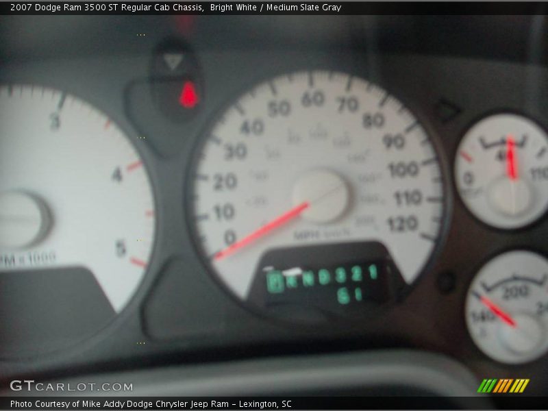 Bright White / Medium Slate Gray 2007 Dodge Ram 3500 ST Regular Cab Chassis