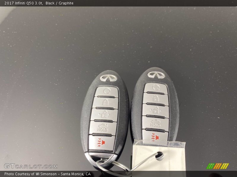 Black / Graphite 2017 Infiniti Q50 3.0t