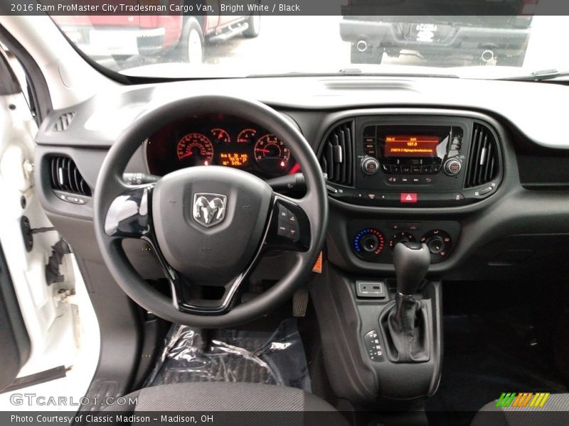 Bright White / Black 2016 Ram ProMaster City Tradesman Cargo Van