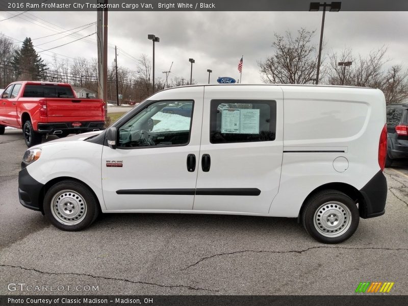 Bright White / Black 2016 Ram ProMaster City Tradesman Cargo Van