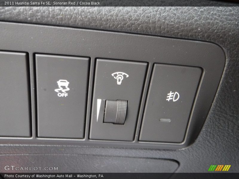 Sonoran Red / Cocoa Black 2011 Hyundai Santa Fe SE