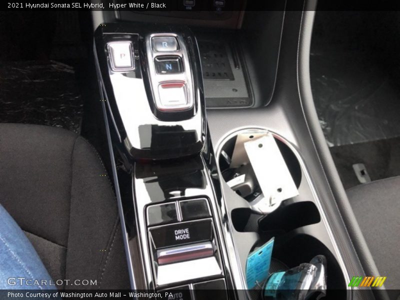 Hyper White / Black 2021 Hyundai Sonata SEL Hybrid