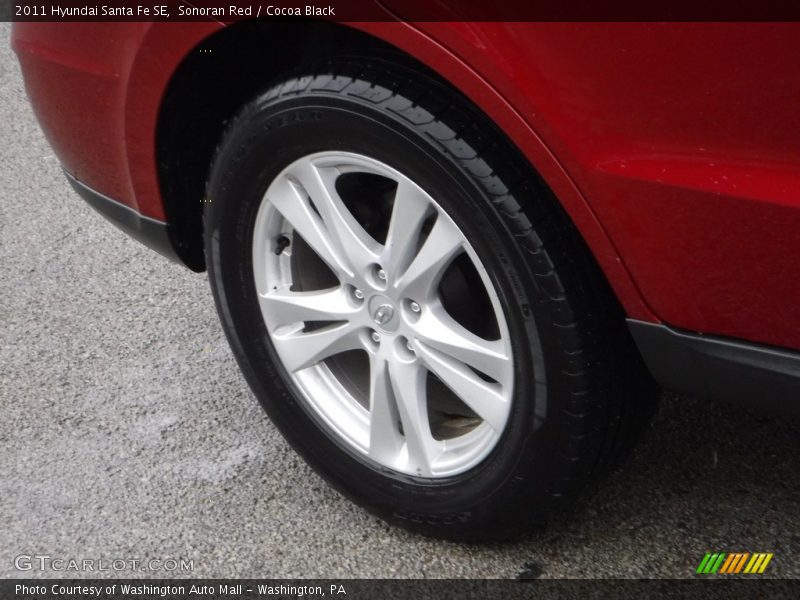 Sonoran Red / Cocoa Black 2011 Hyundai Santa Fe SE