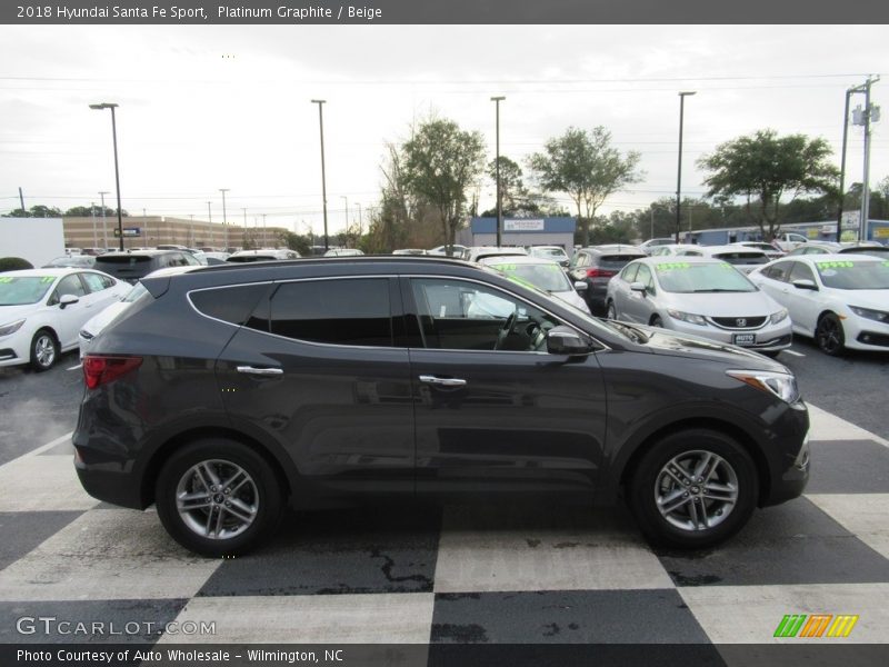 Platinum Graphite / Beige 2018 Hyundai Santa Fe Sport