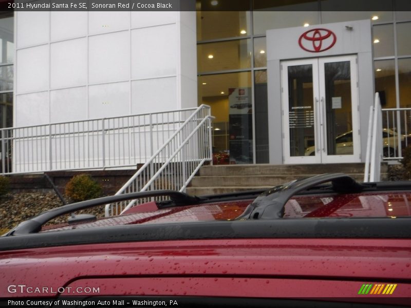 Sonoran Red / Cocoa Black 2011 Hyundai Santa Fe SE