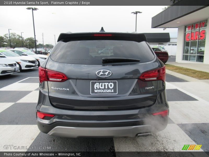 Platinum Graphite / Beige 2018 Hyundai Santa Fe Sport