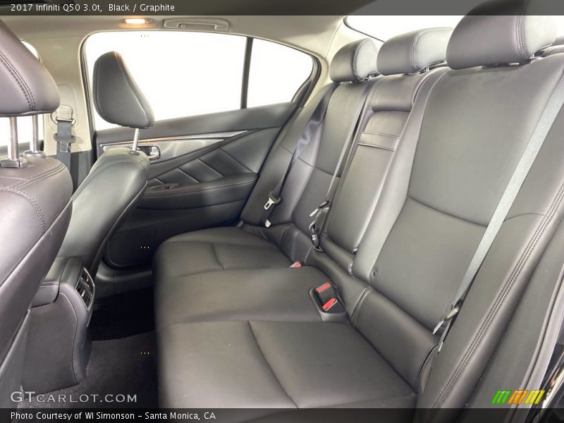 Rear Seat of 2017 Q50 3.0t