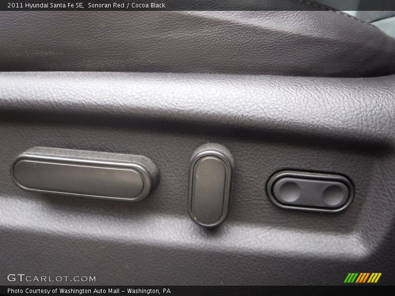 Sonoran Red / Cocoa Black 2011 Hyundai Santa Fe SE