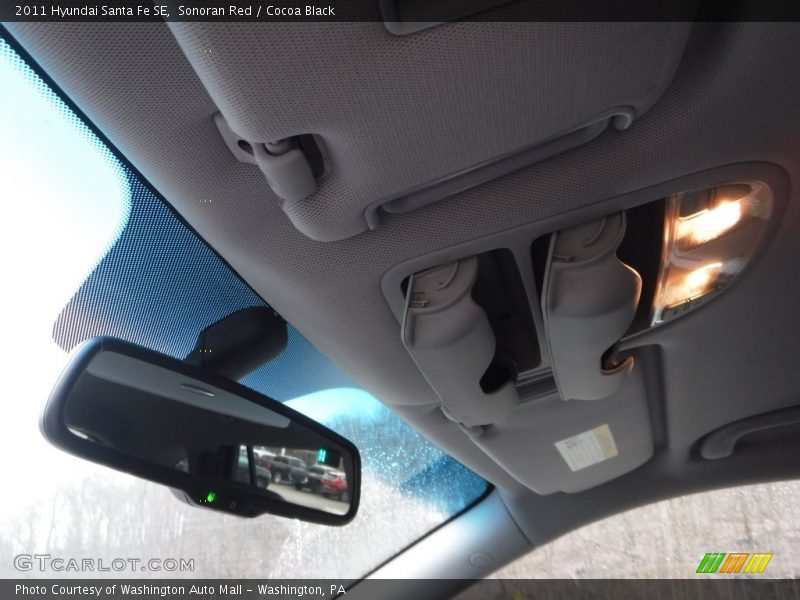 Sonoran Red / Cocoa Black 2011 Hyundai Santa Fe SE