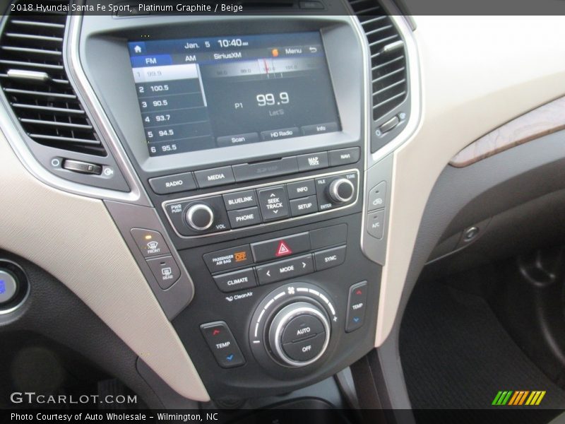 Platinum Graphite / Beige 2018 Hyundai Santa Fe Sport