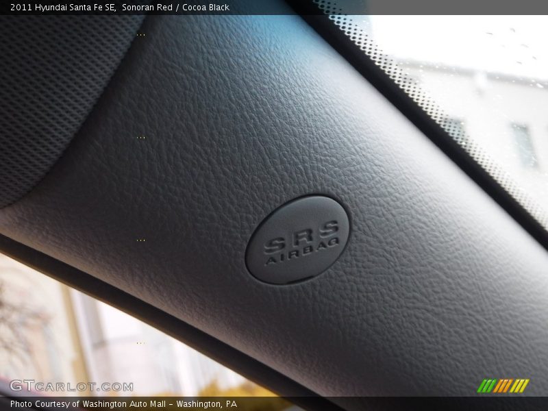 Sonoran Red / Cocoa Black 2011 Hyundai Santa Fe SE