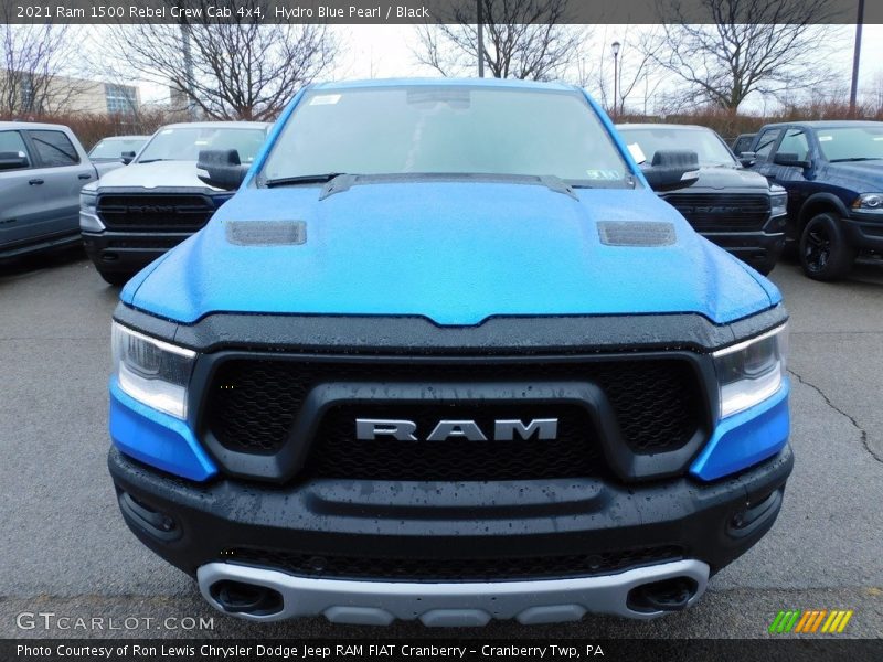 Hydro Blue Pearl / Black 2021 Ram 1500 Rebel Crew Cab 4x4