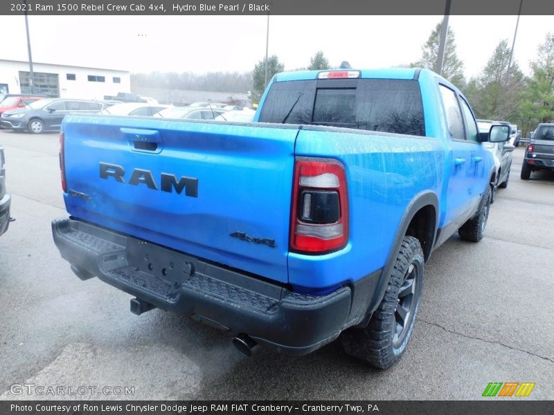 Hydro Blue Pearl / Black 2021 Ram 1500 Rebel Crew Cab 4x4
