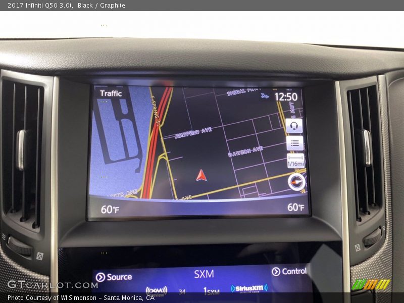 Navigation of 2017 Q50 3.0t