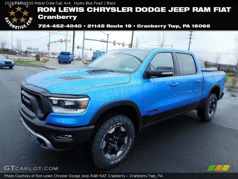 Hydro Blue Pearl / Black 2021 Ram 1500 Rebel Crew Cab 4x4