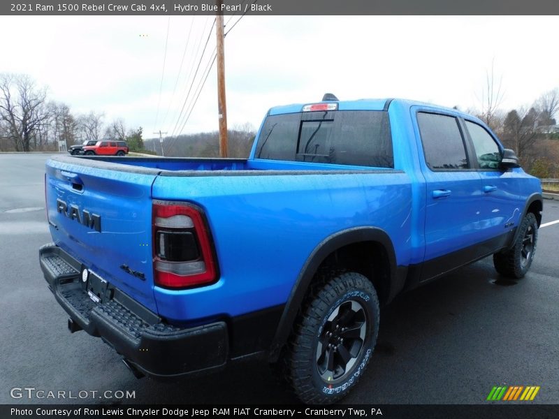 Hydro Blue Pearl / Black 2021 Ram 1500 Rebel Crew Cab 4x4