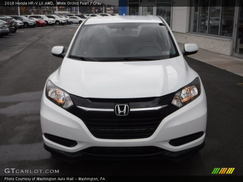 White Orchid Pearl / Gray 2018 Honda HR-V LX AWD