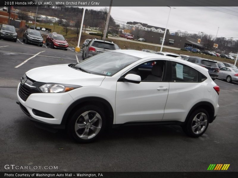 White Orchid Pearl / Gray 2018 Honda HR-V LX AWD
