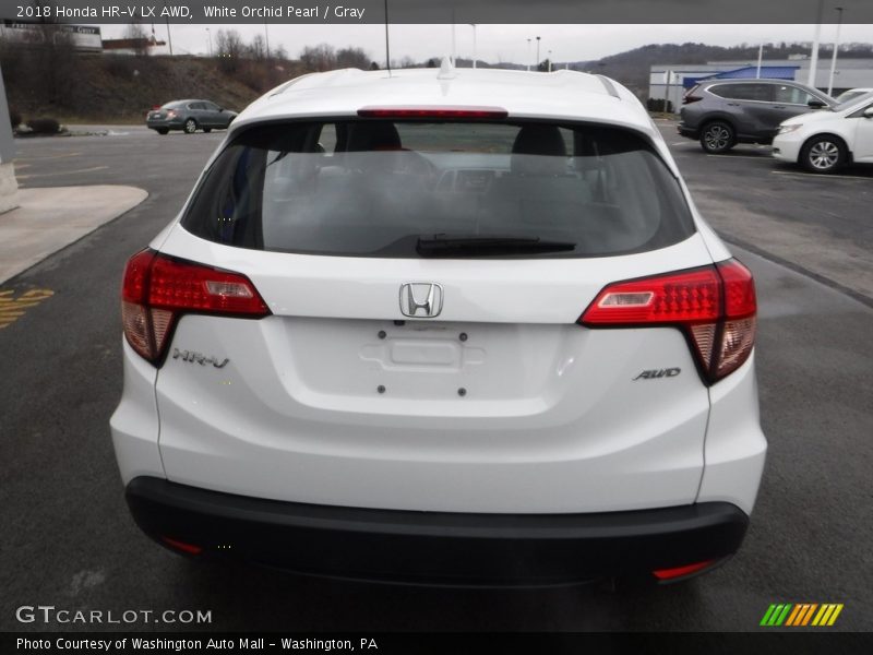 White Orchid Pearl / Gray 2018 Honda HR-V LX AWD