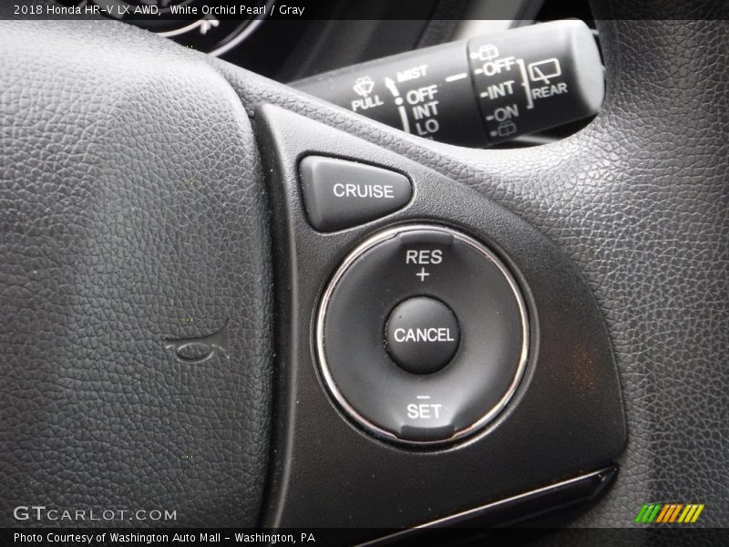 White Orchid Pearl / Gray 2018 Honda HR-V LX AWD