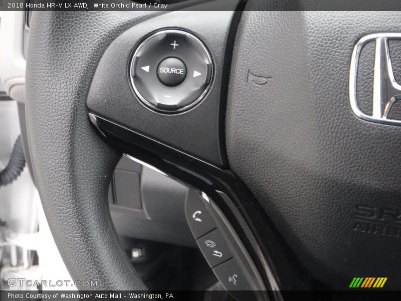 White Orchid Pearl / Gray 2018 Honda HR-V LX AWD