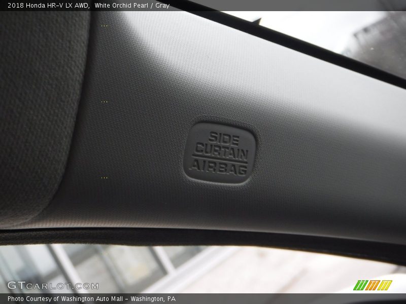 White Orchid Pearl / Gray 2018 Honda HR-V LX AWD