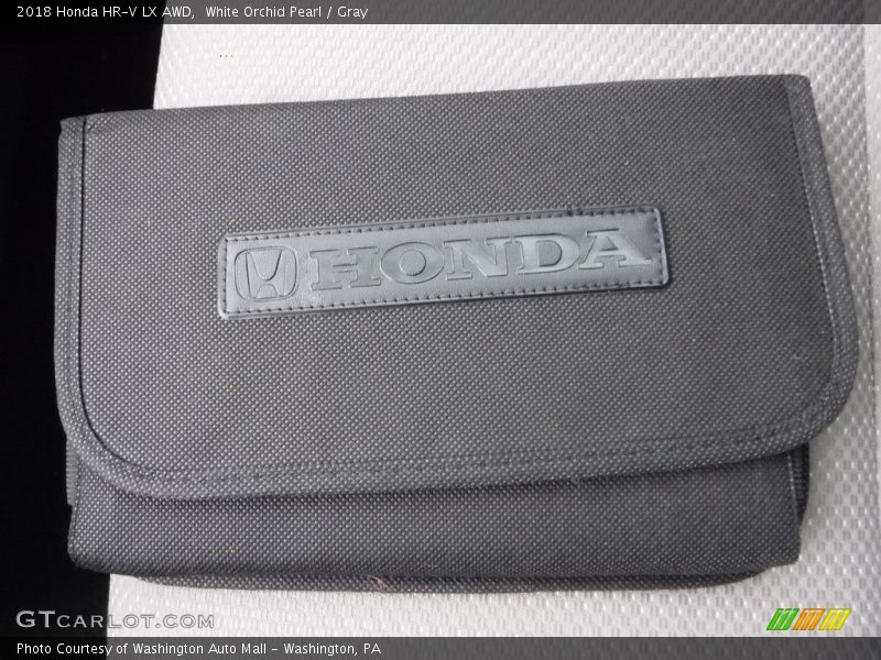 White Orchid Pearl / Gray 2018 Honda HR-V LX AWD
