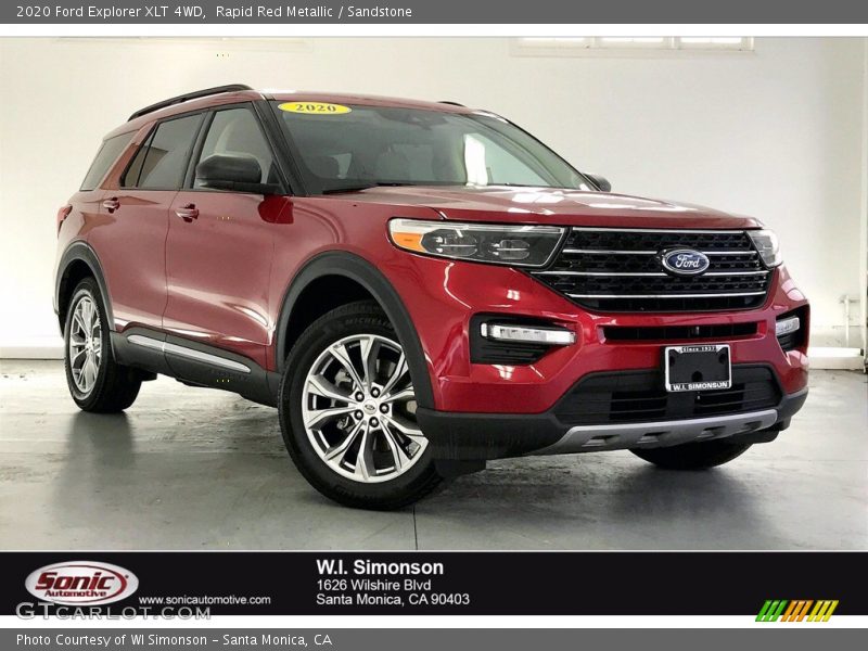 Rapid Red Metallic / Sandstone 2020 Ford Explorer XLT 4WD