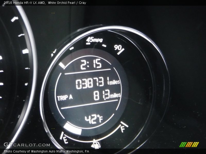 White Orchid Pearl / Gray 2018 Honda HR-V LX AWD