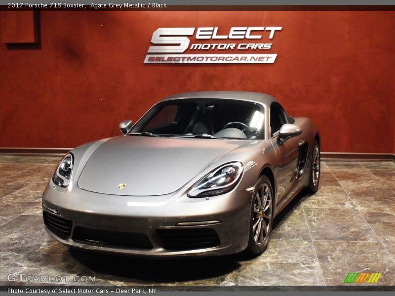 Agate Grey Metallic / Black 2017 Porsche 718 Boxster